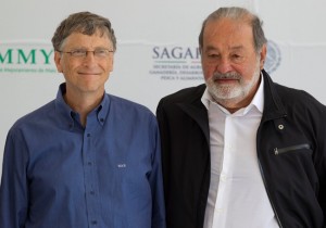 Bill gates touples Carlos slim