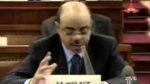meles zenawi talking about the dam policy