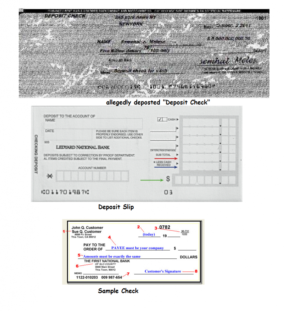 deposit check
