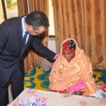 Dr.Tedros visiting returnees at the civil service college