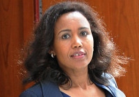 Azeb Mesfin, wife of Ethiopian Prime Minister Meles Zenawi